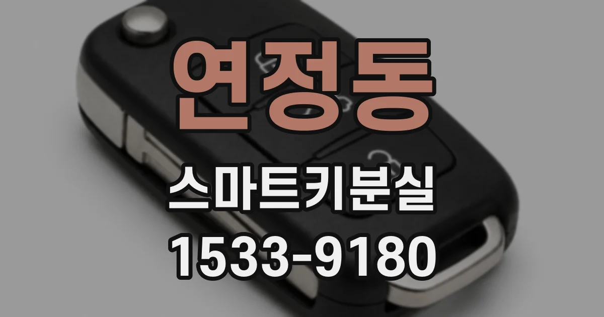 연정동 스마트키분실