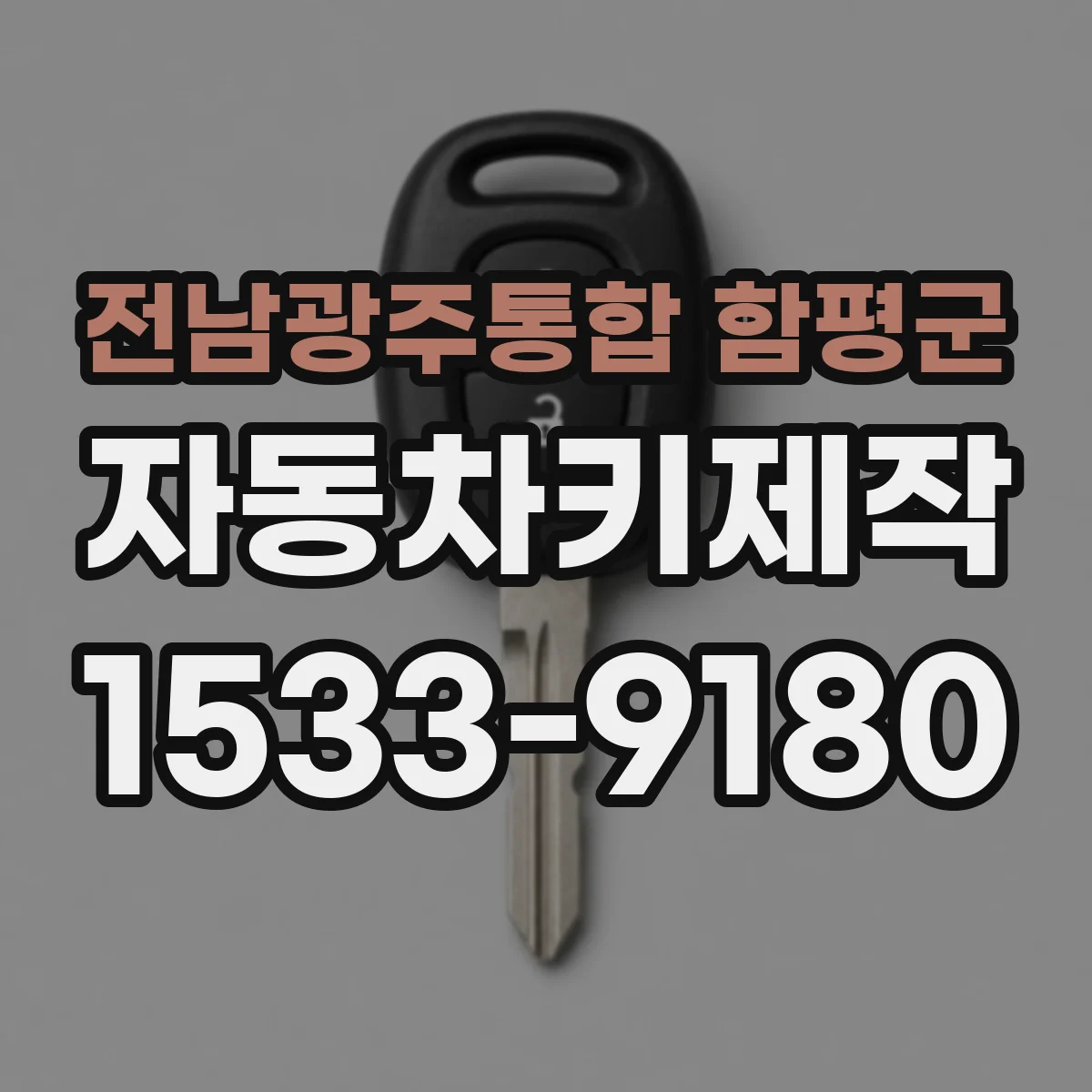전남광주통합 함평군 자동차키제작