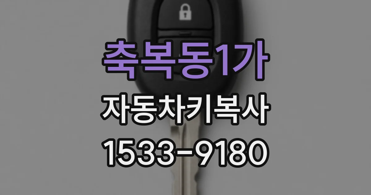 축복동1가 자동차키복사