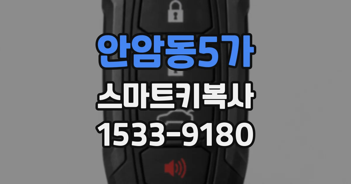 안암동5가 스마트키복사