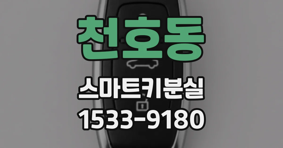 천호동 스마트키분실
