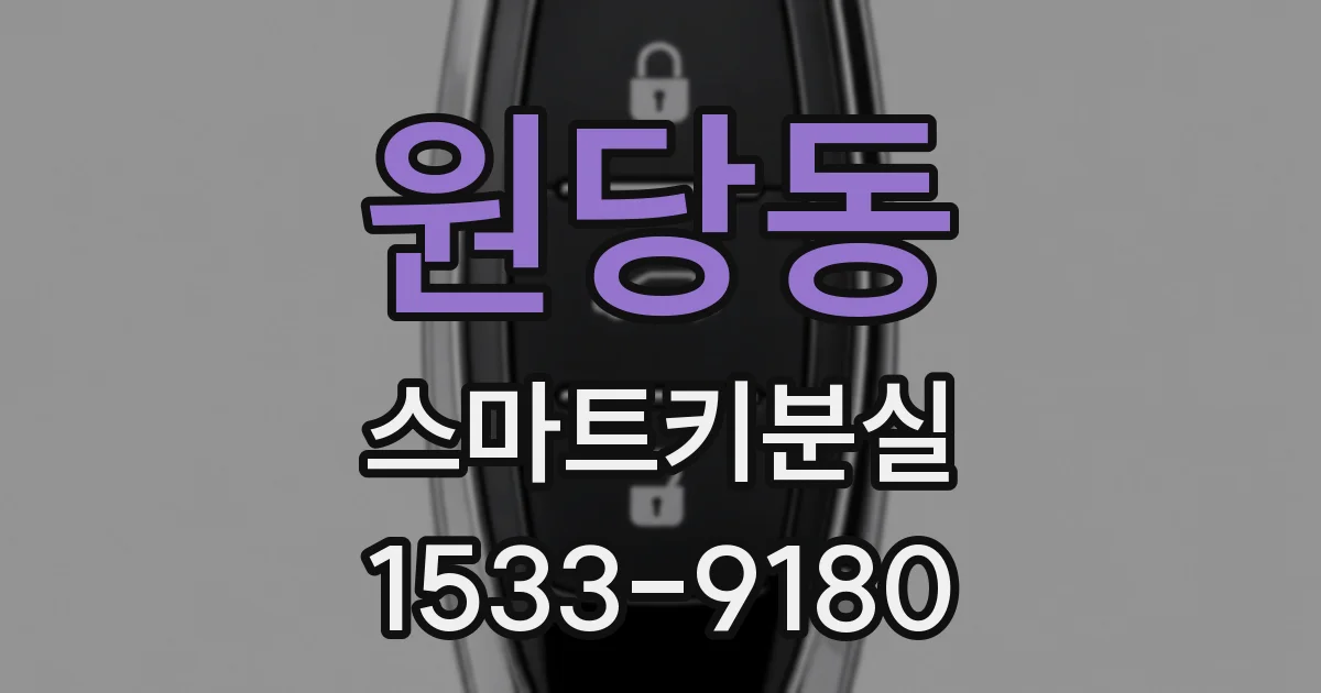 원당동 스마트키분실