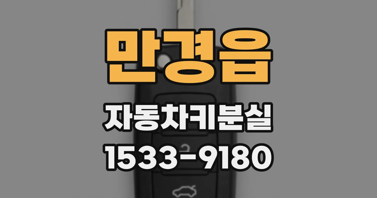 만경읍 자동차키분실