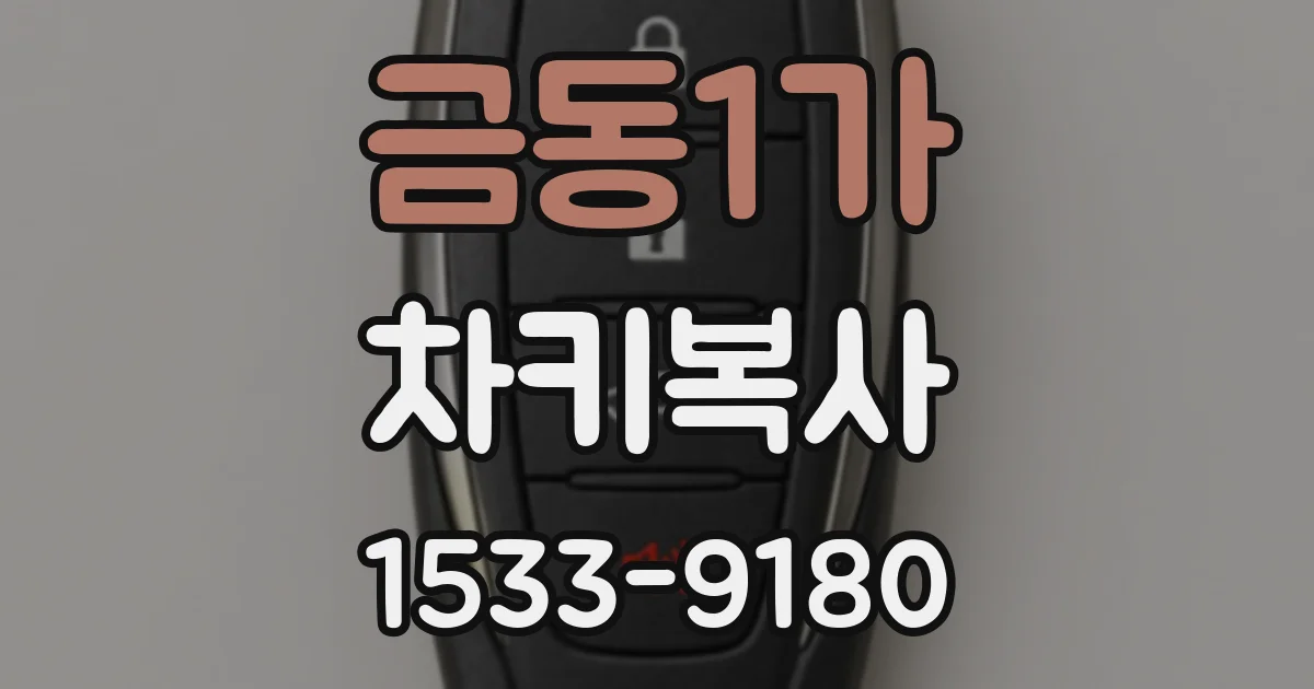 금동1가 차키복사