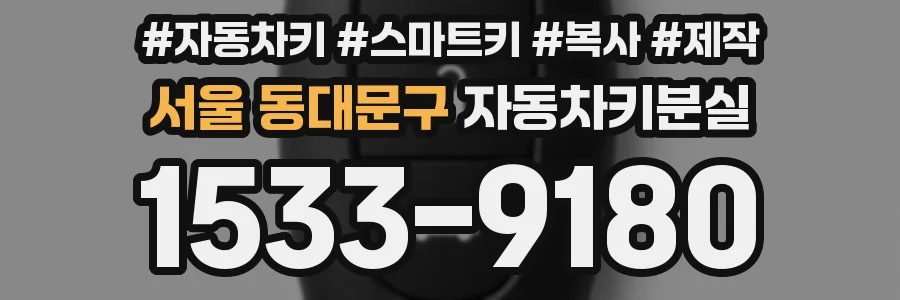 서울 동대문구 자동차키분실