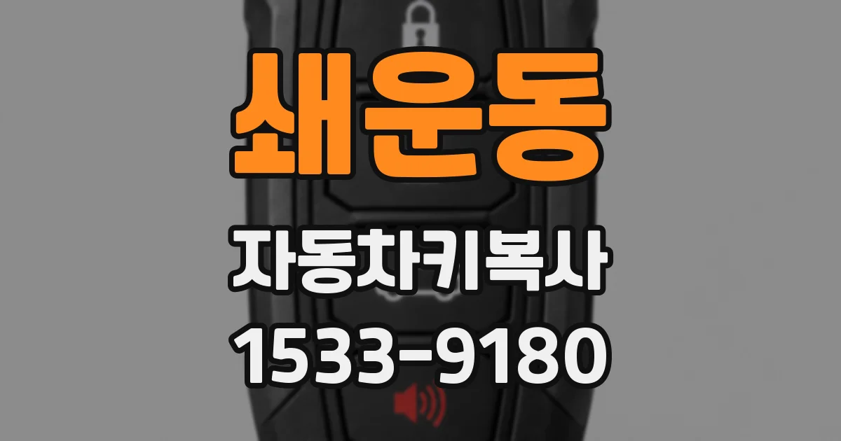 쇄운동 자동차키복사