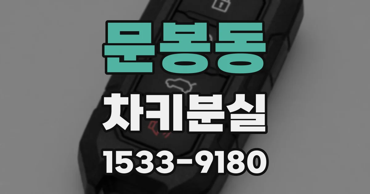문봉동 차키분실