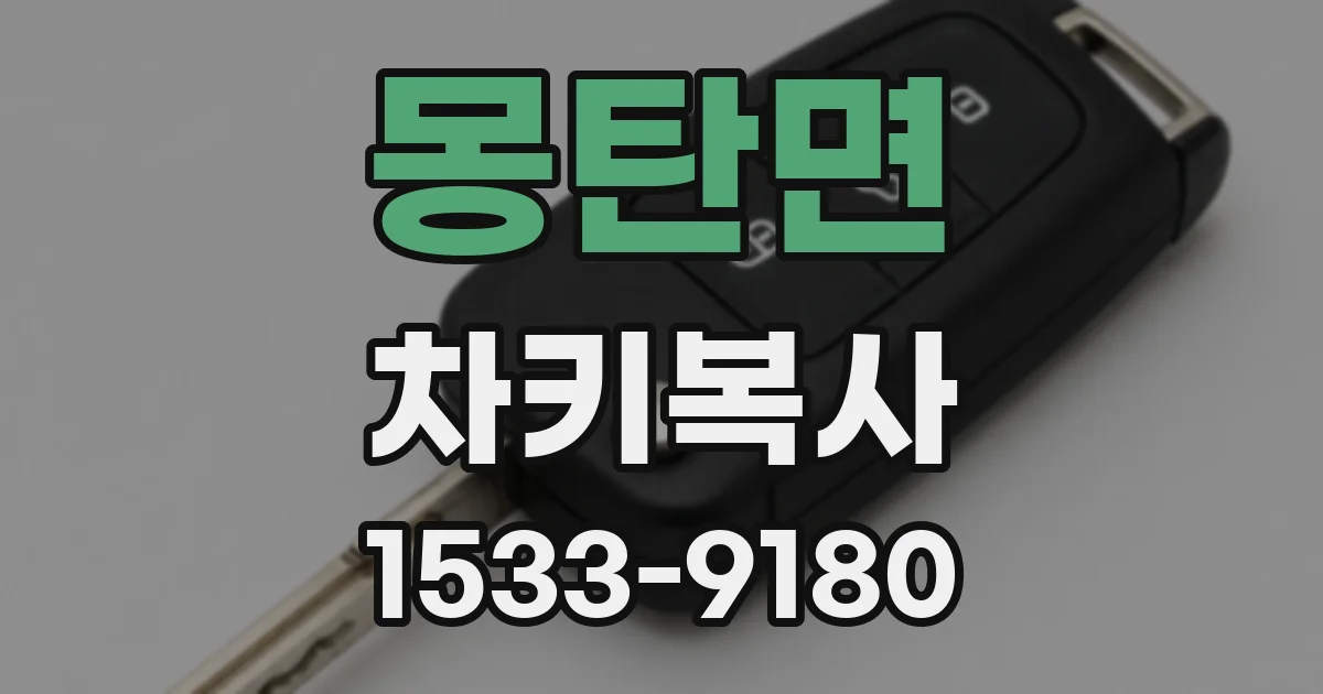 몽탄면 차키복사