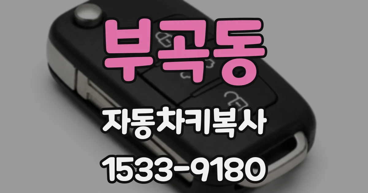 부곡동 자동차키복사