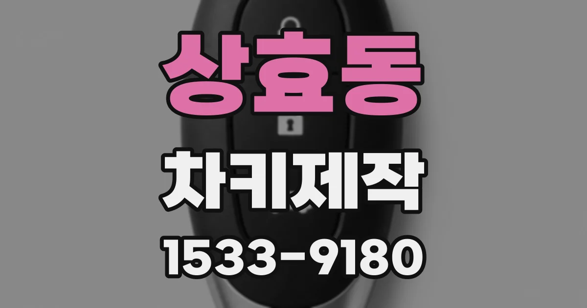 상효동 차키제작