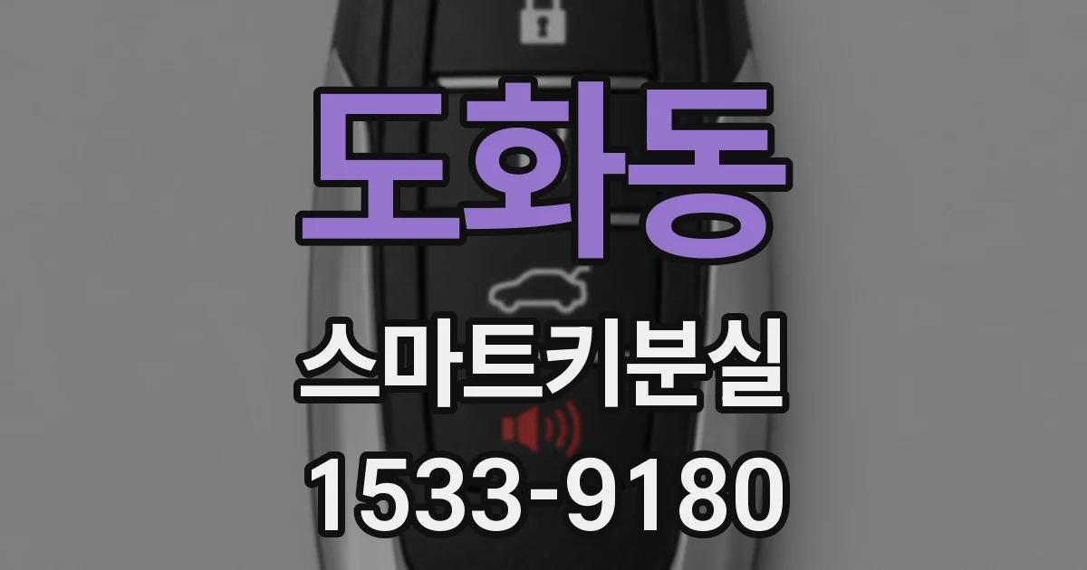 도화동 스마트키분실
