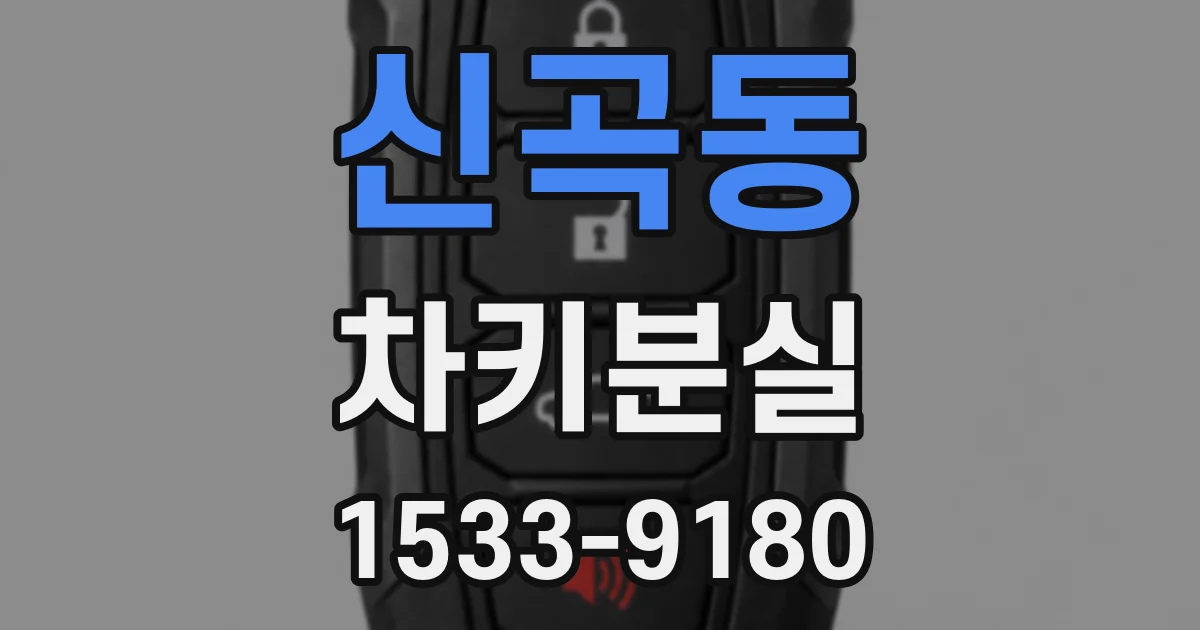 신곡동 차키분실