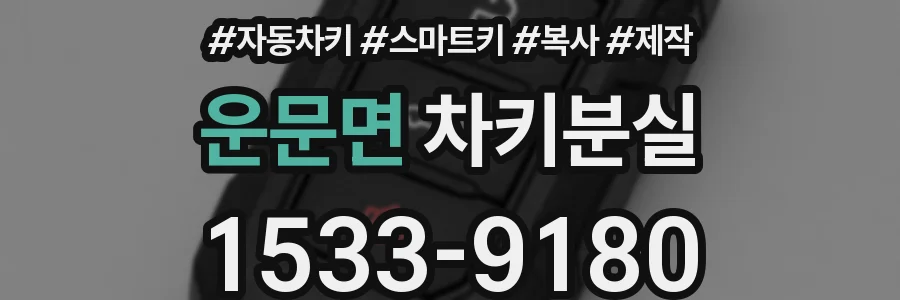 운문면 차키분실