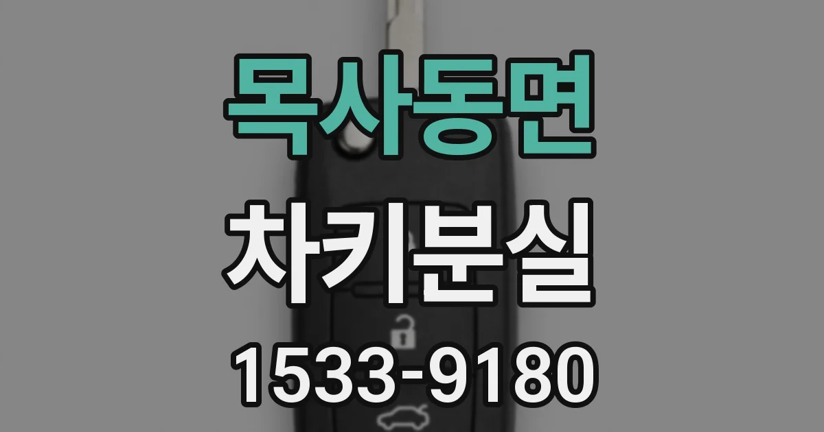 목사동면 차키분실