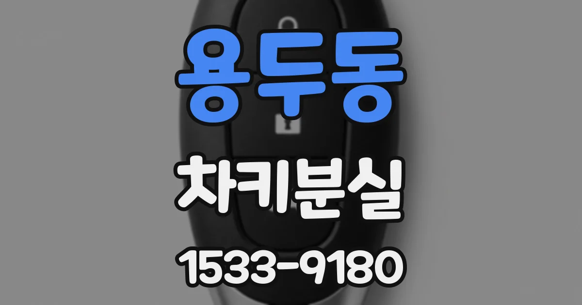 용두동 차키분실