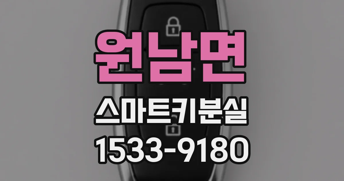 원남면 스마트키분실
