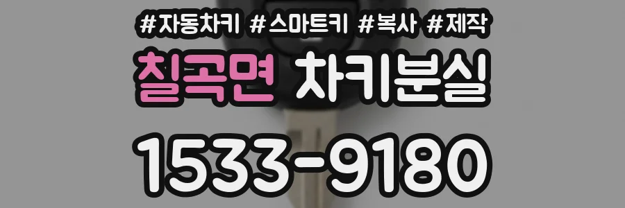 칠곡면 차키분실