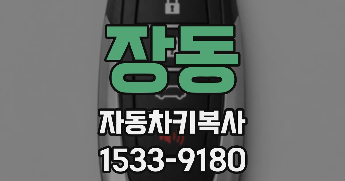 장동 자동차키복사