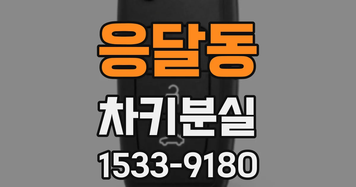 응달동 차키분실