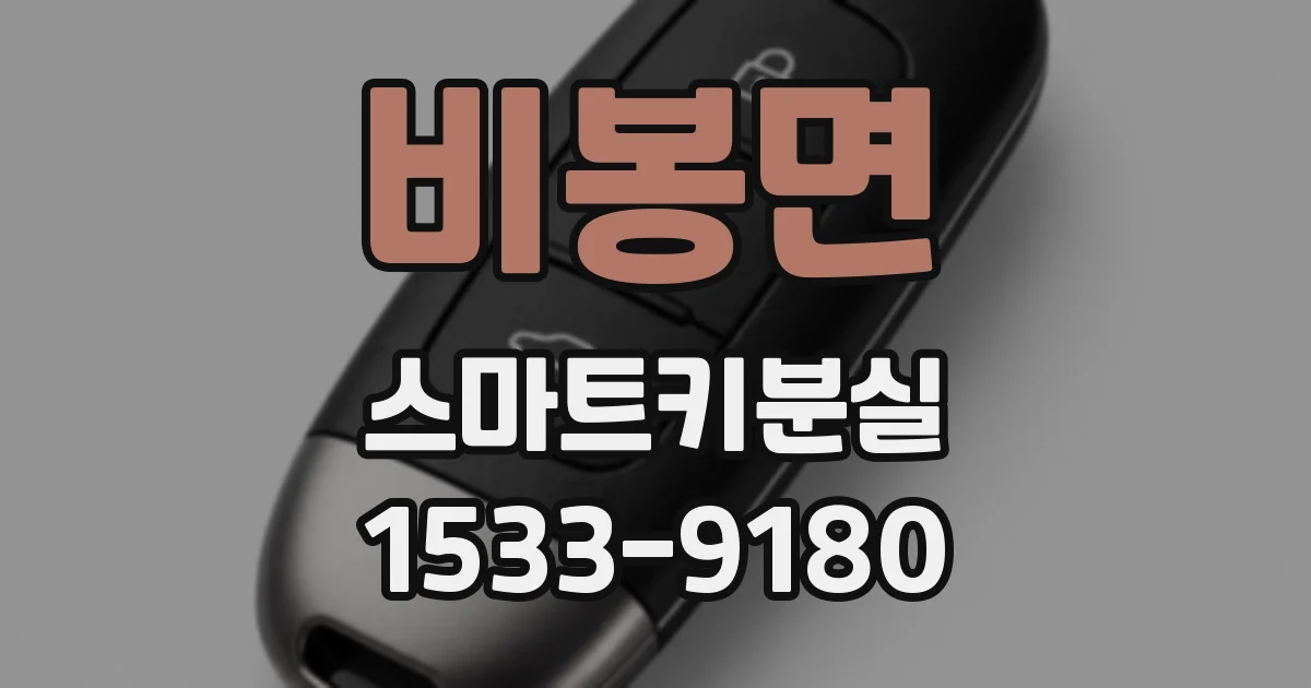 비봉면 스마트키분실