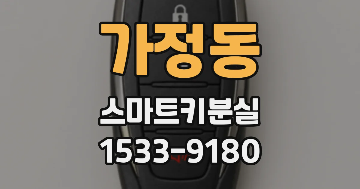 가정동 스마트키분실