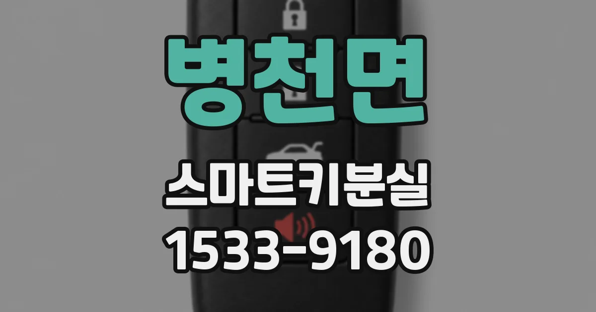 병천면 스마트키분실
