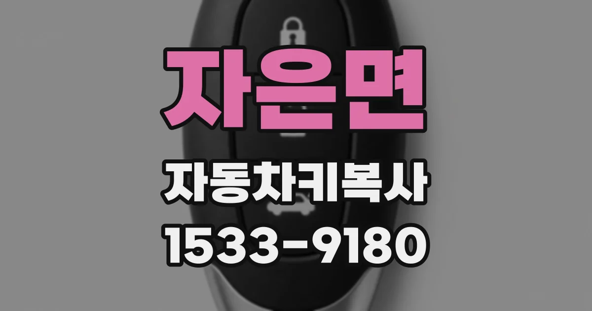 자은면 자동차키복사