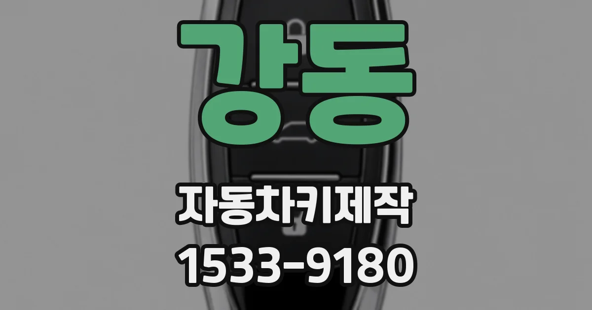 강동 자동차키제작