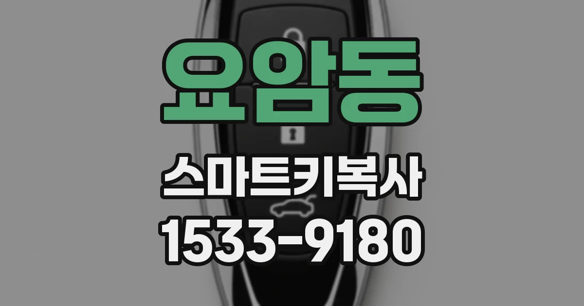 요암동 스마트키복사