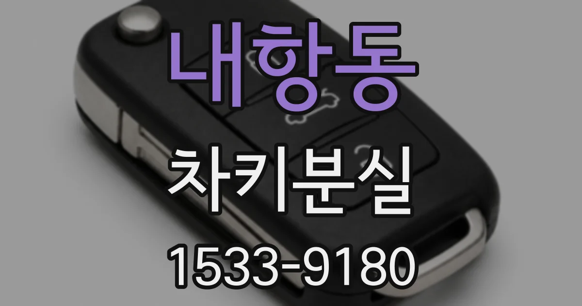 내항동 차키분실