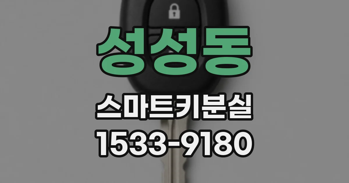 성성동 스마트키분실