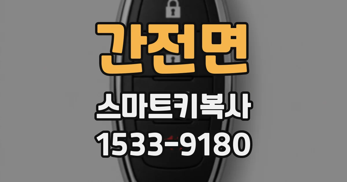 간전면 스마트키복사