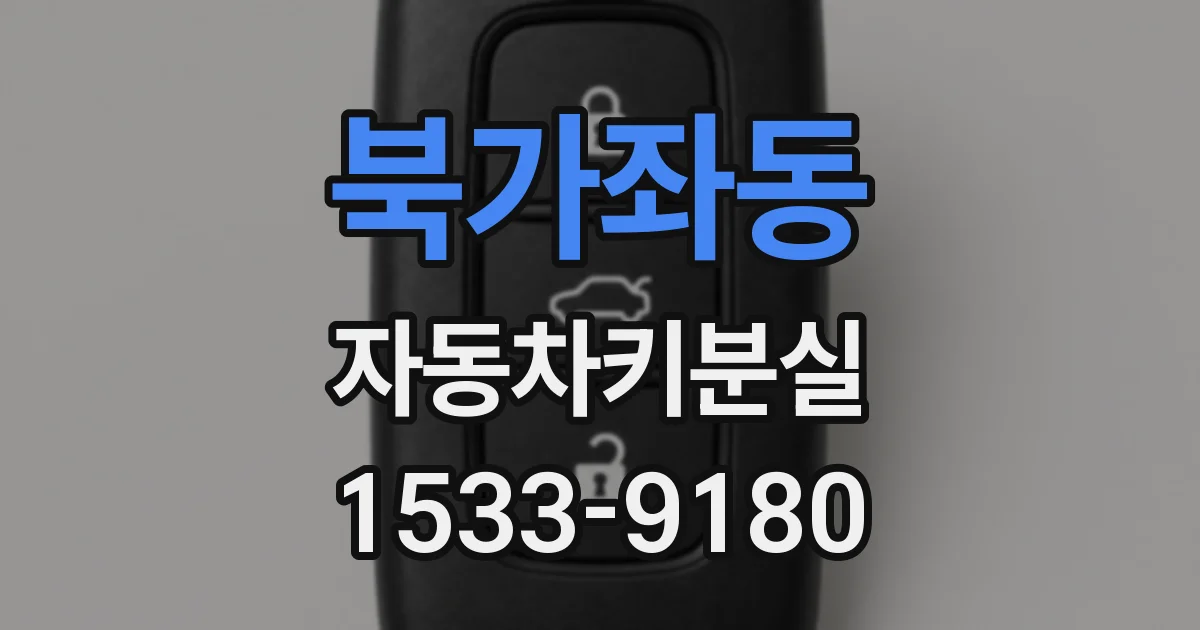 북가좌동 자동차키분실