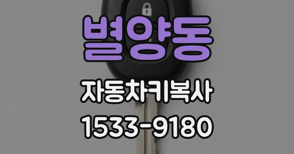 별양동 자동차키복사