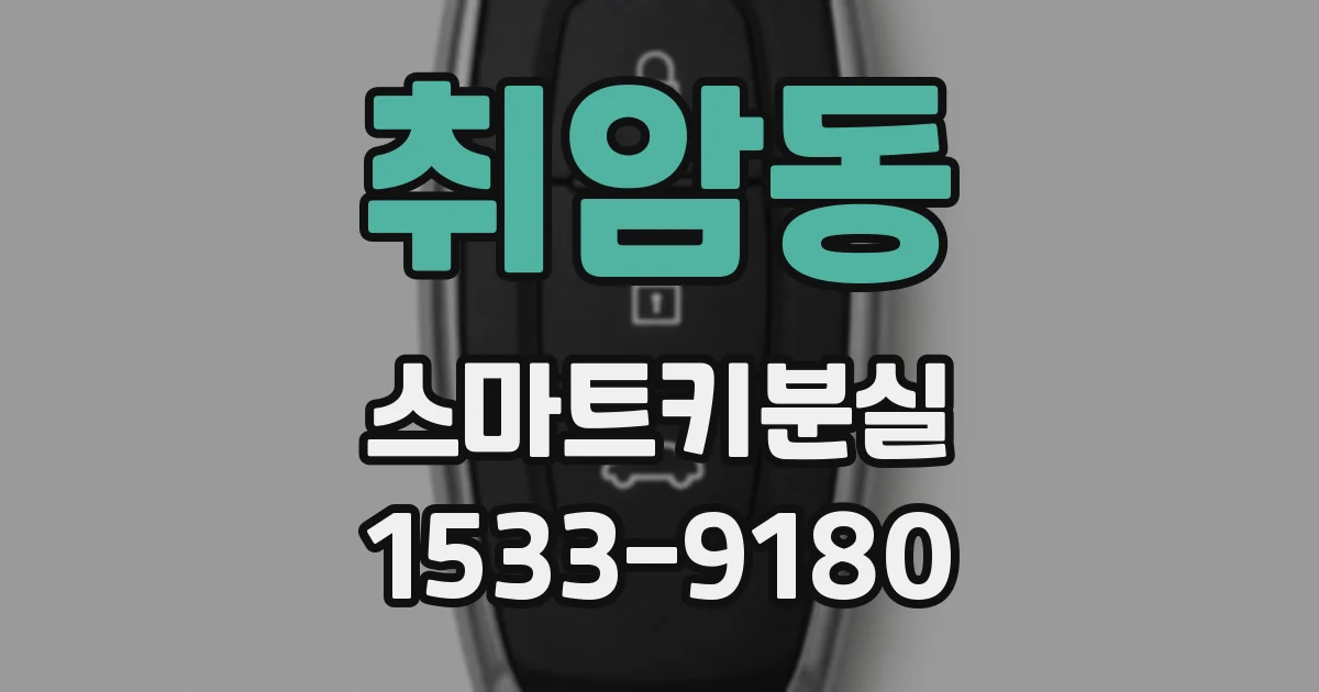 취암동 스마트키분실