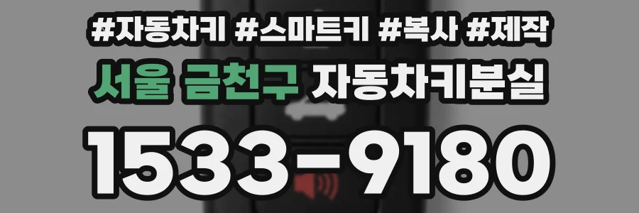 서울 금천구 자동차키분실