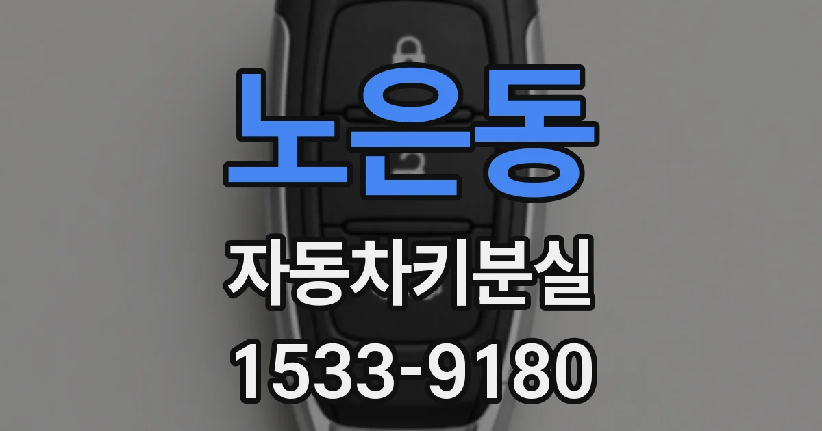 노은동 자동차키분실