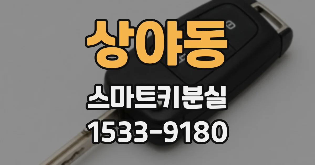상야동 스마트키분실