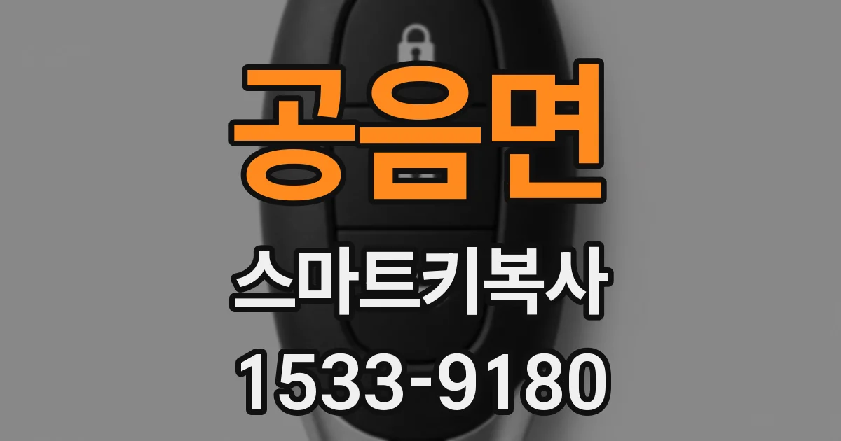 공음면 스마트키복사