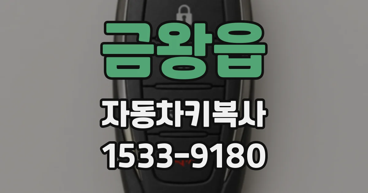 금왕읍 자동차키복사