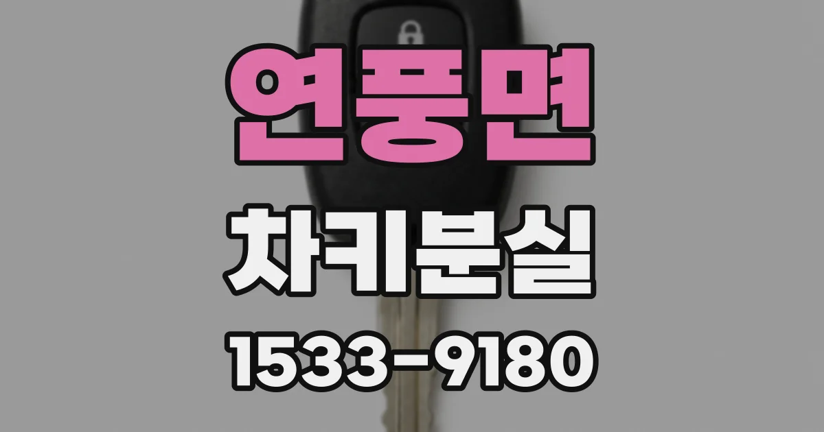 연풍면 차키분실