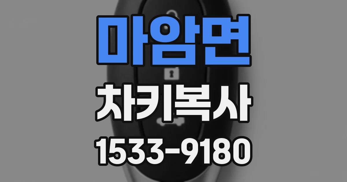 마암면 차키복사