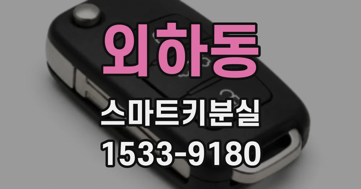 외하동 스마트키분실