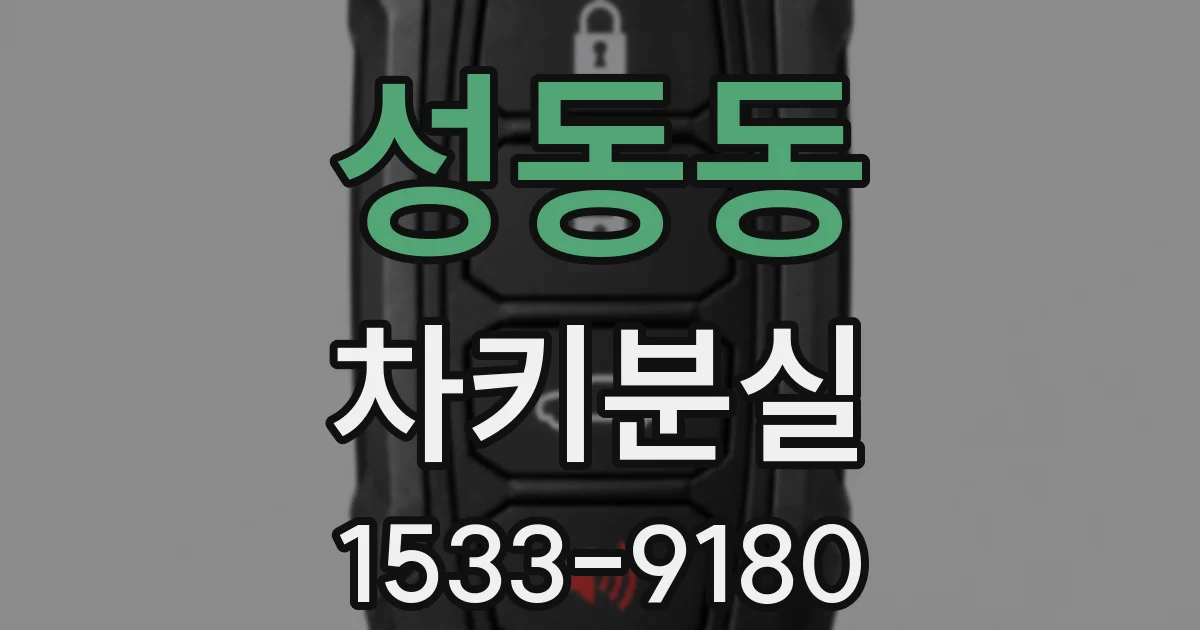 성동동 차키분실