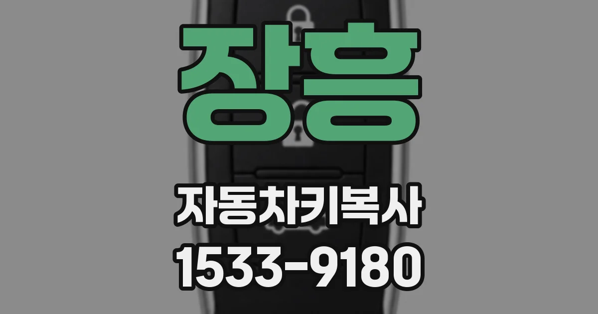 장흥 자동차키복사