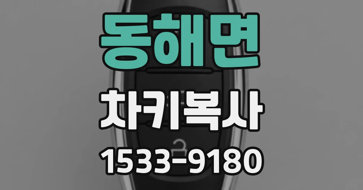 동해면 차키복사