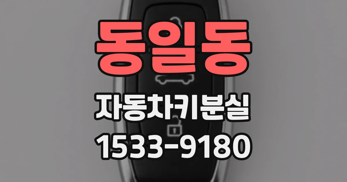 동일동 자동차키분실