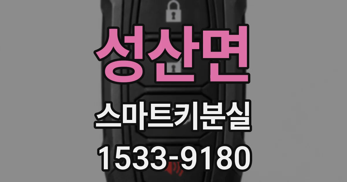 성산면 스마트키분실