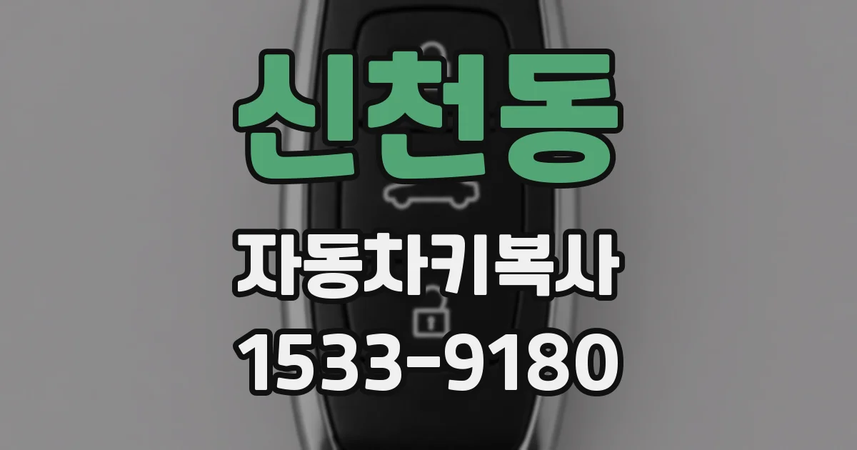 신천동 자동차키복사
