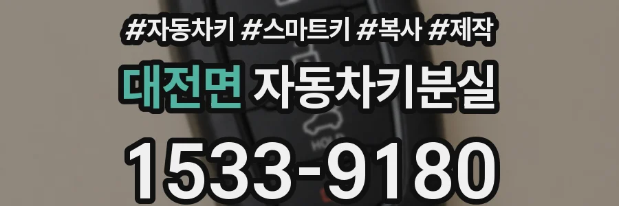 대전면 자동차키분실